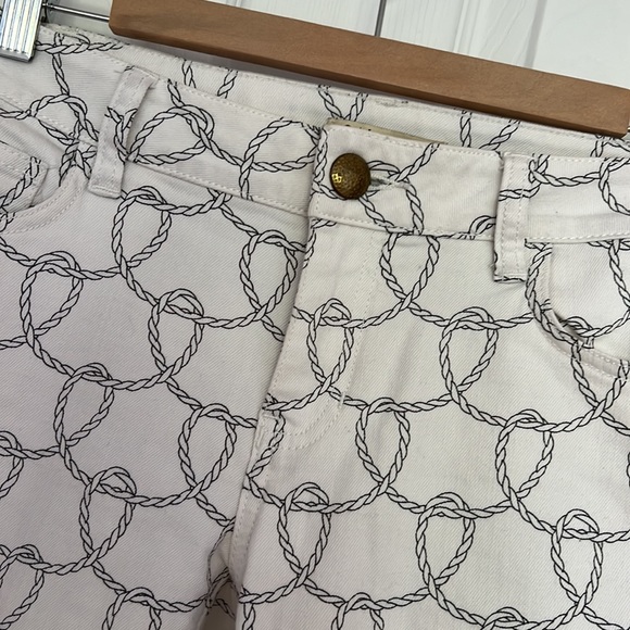 CAbi Cropped Nautical White Jeans - Picture 2 of 4